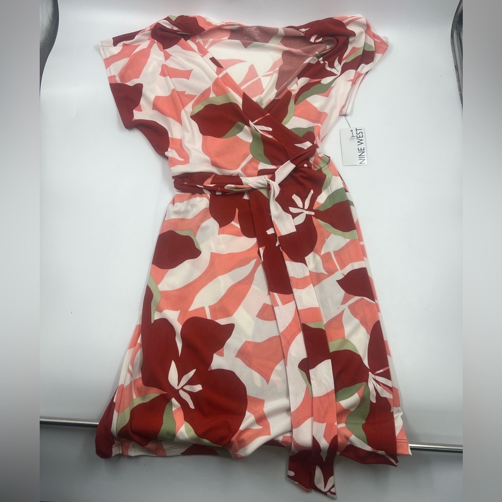 Nine West Short Sleeve Dress Size Lg New!